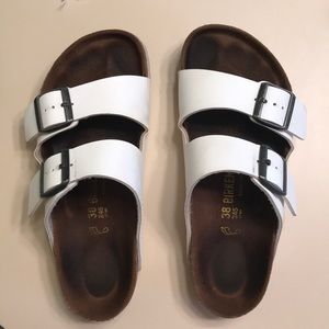 white arizona birkenstock’s